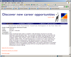 ECG job search screenshot (no link - under redevelopment)
